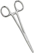 Apical Set of Kelly Forceps Locking Tweezers Clamp, Silver, Straight &Curved, 5-1/2 Inch